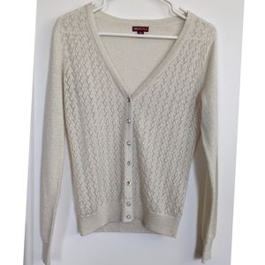 Merona Ivory Cardigan, Small